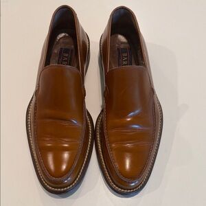 Bally Men's Tan Leather Slip-On Loafers barioni 9.5